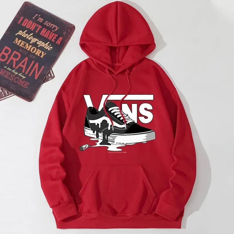 2025 New Hip Hop Clothes Print Hoodie Men Long Sleeve Fleece Sweatshirt Vintage Rock Band Streetwear