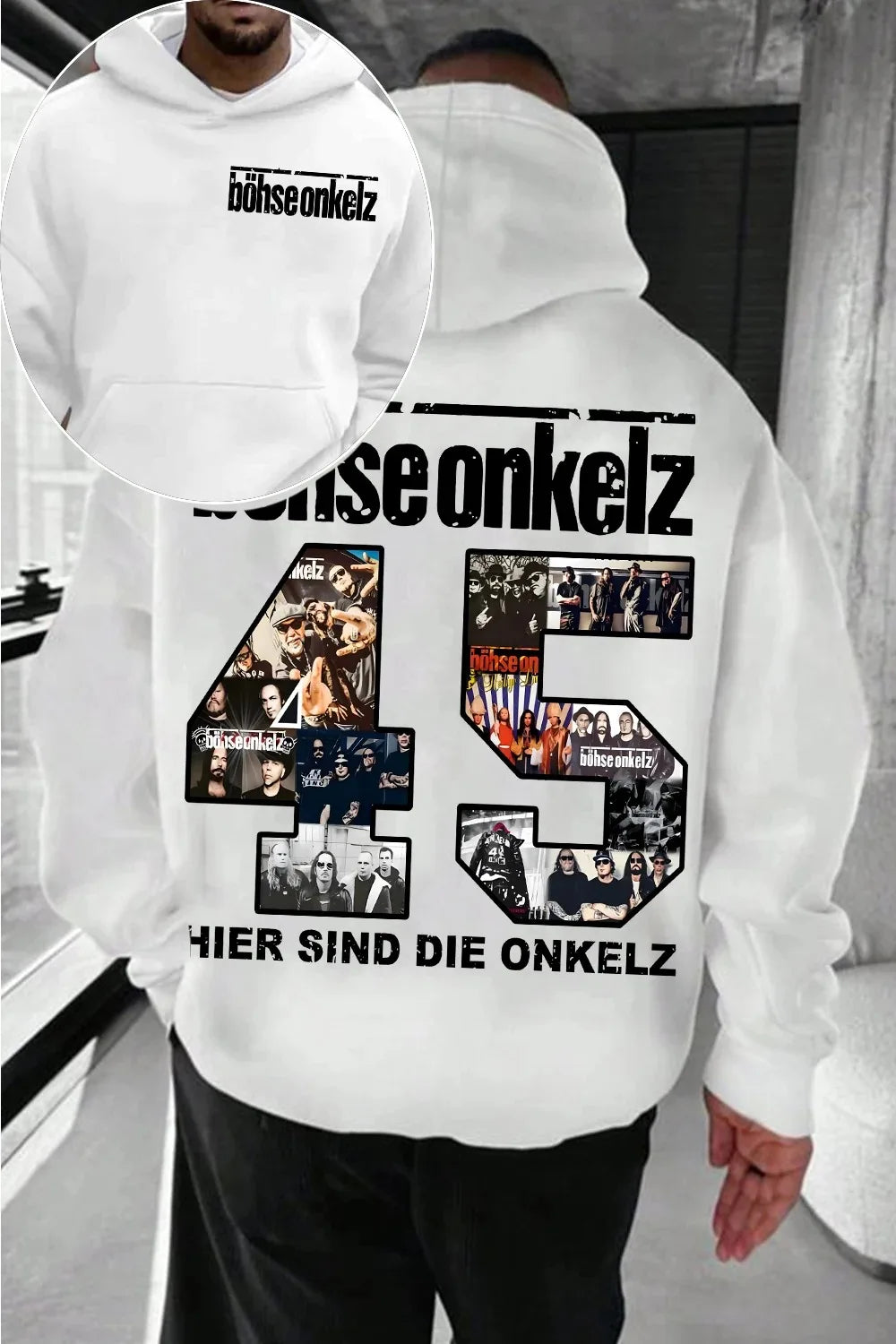 Böhse Onkelz Hoodie German Punk Rock and Roll Street Hip Hop Pullover Fleece Warm Men Women Oversized Tracksuit Coats Sweatshirt