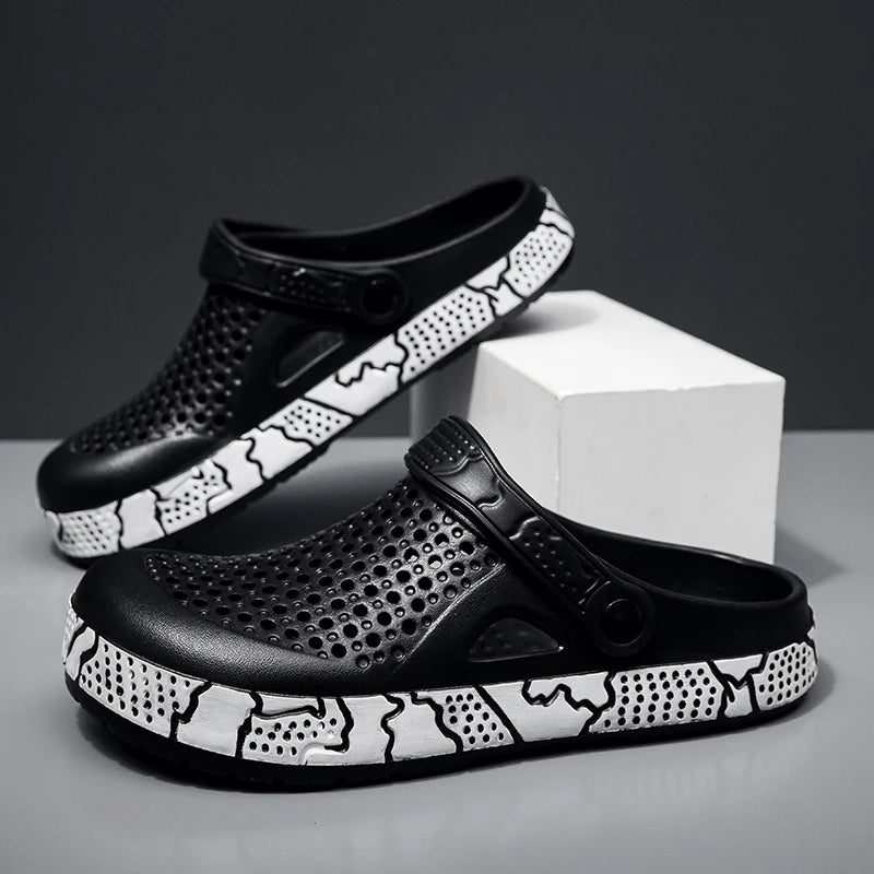 Men's EVA Clogs Sandals Breathable Lightweight Non-slip Summer Beach Shoes for Boys Trendy Outdoor Slipper