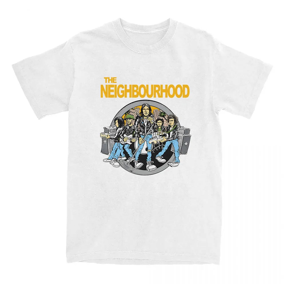 The NBHD Band Printing T-shirt Cotton High Quality Women/Men Tshirts Ropa Mujer Street Y2K Casual Short Sleeve Tee-shirt Male