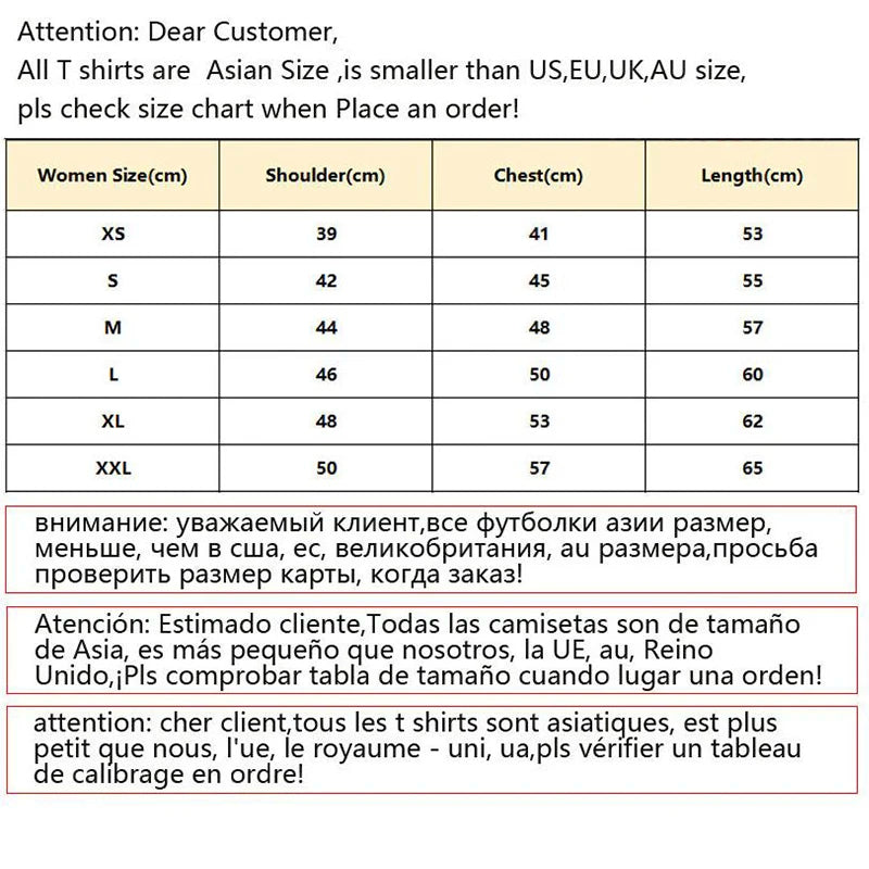 Fashion T Shirt Women Vibrant Spanish Letter Print Short Sleeve Round Neck Women's Casual Summer Breathable T-shirt