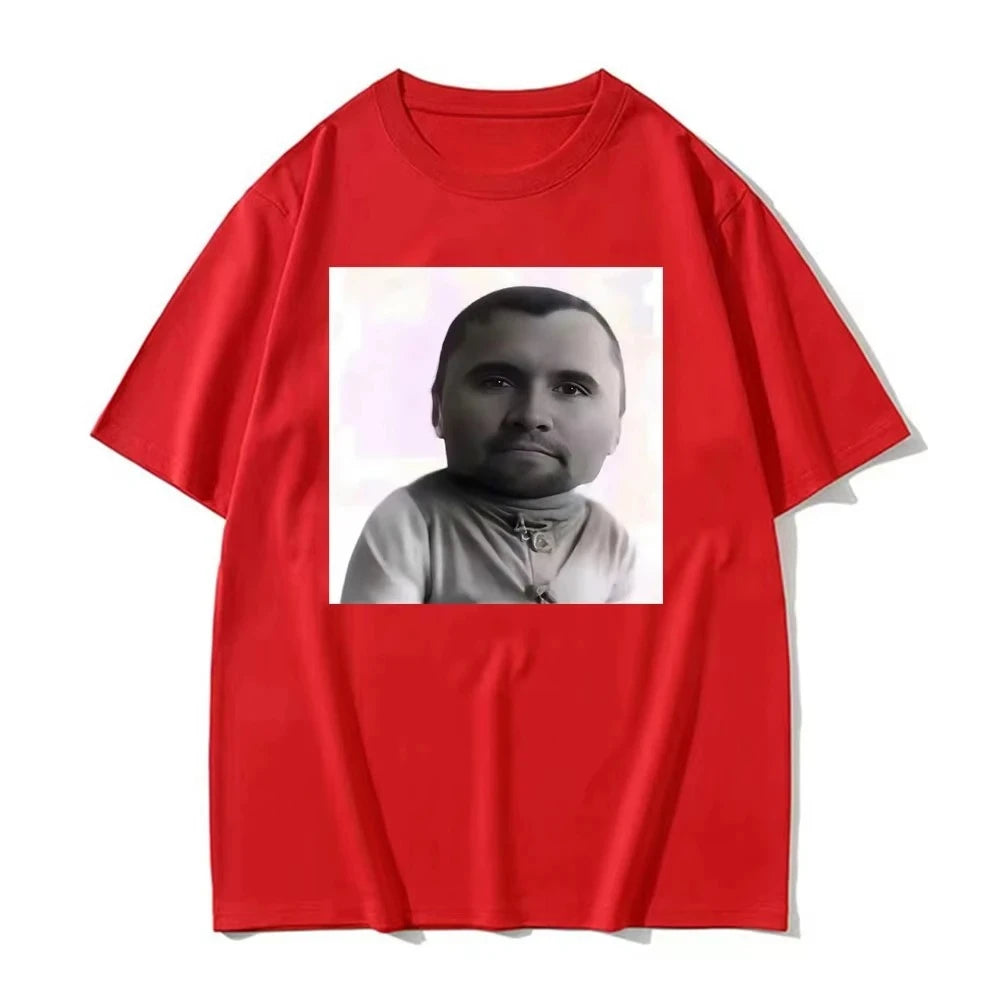 Funny Charlie Kirk Baby Face Meme Graphic Tee Shirt Men Women Fashion Classic Short Sleeve T-shirt Street Harajuku Style T Shirt