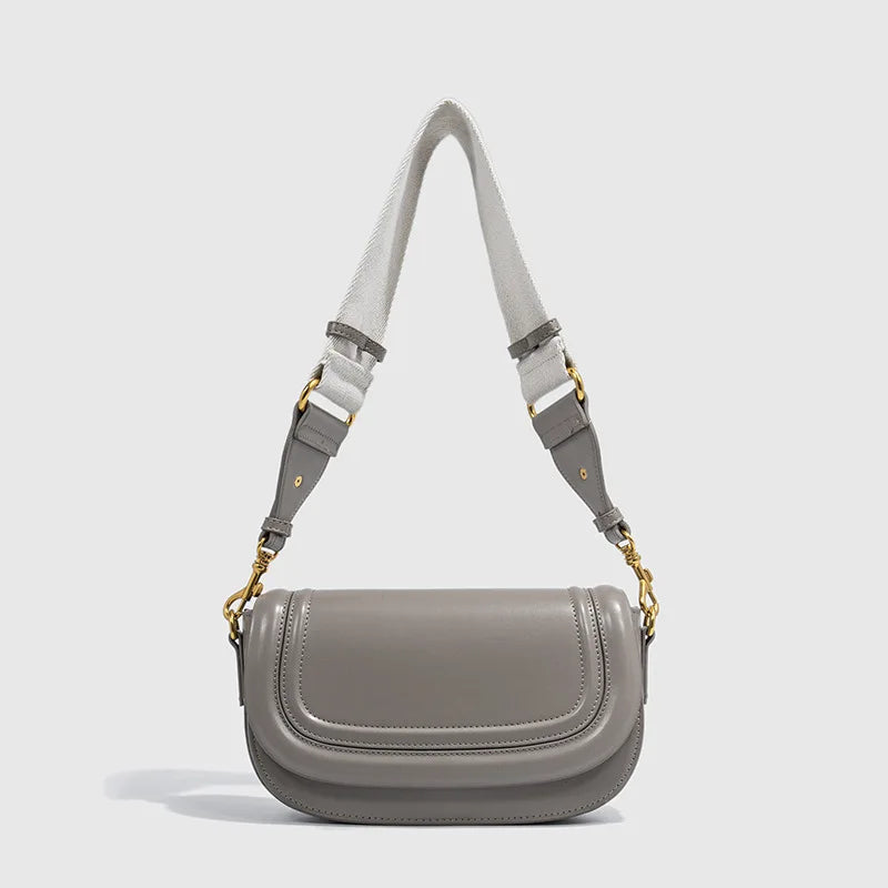 2025 New Women's Bag Wide Shoulder Strap Shoulder Bag Diagonal Underarm Bag