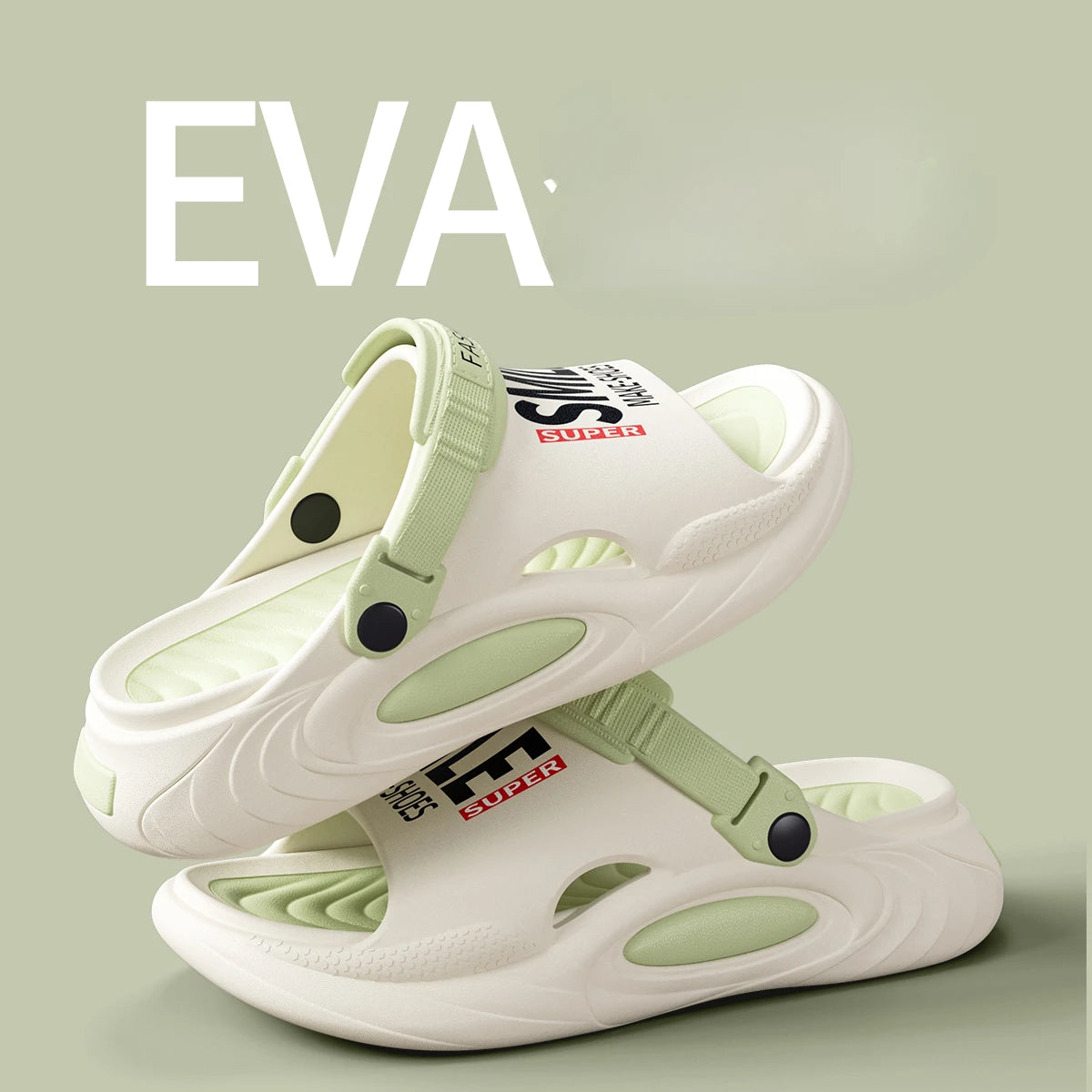 Outdoor Women and Mens Summer 2025 Men's Slippers EVA Lightweight Slides Indoor Leisure Beach Shoes Comfort Soft Men's Slippers