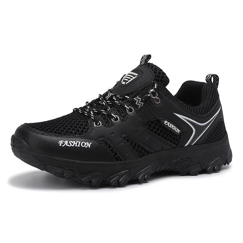 Men's Shoes Mesh Summer Non-slip Platform Soled Outdoor Hiking Shoes