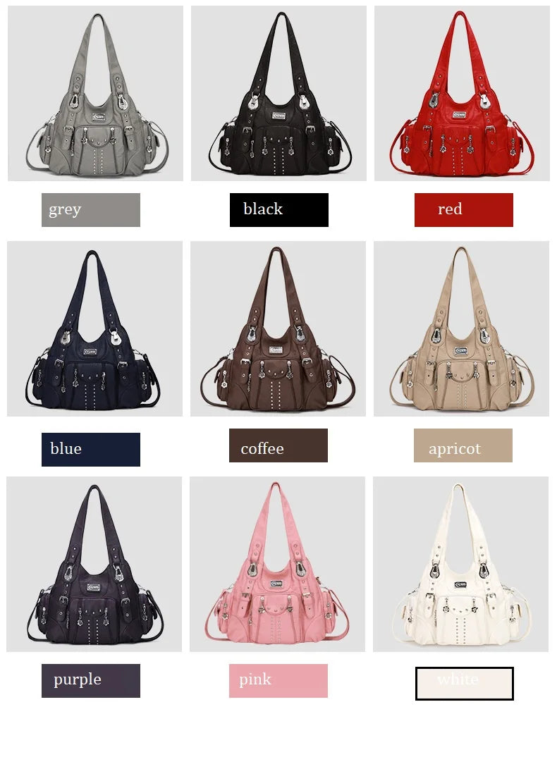 Angel kiss Bag Women Fashion Handbags Women Shoulder Bags PU Leather Handbag Female Satchel Shoulder Purse Bag bolsa feminina