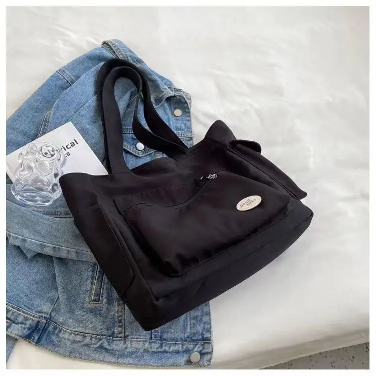 Women's Fashion Shoulder Bag Class Large Capacity Student Tote Bag New Canvas Commuter Handbag Carrying Bags cabas eco bag