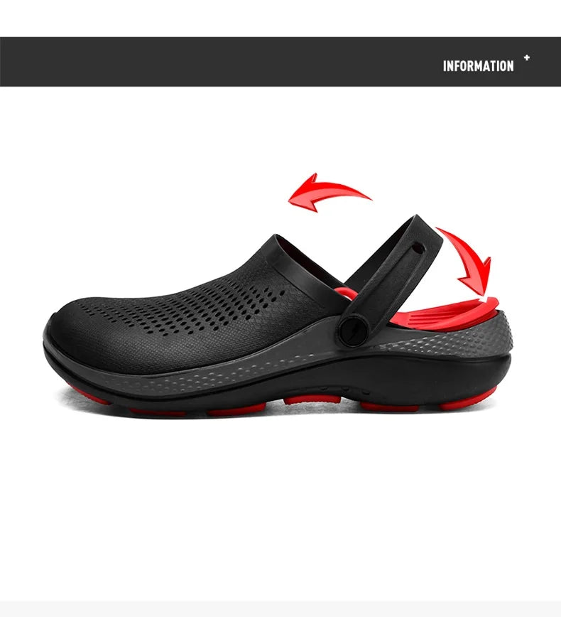 Men's Summer Non-Slip Toe-Toe Sandals for Outdoor Use, Large Size Sports Beach Slippers