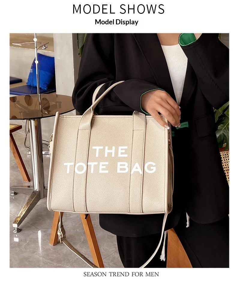 Luxury Designer Bag Tote Women Handbags Letter Shoulder Bags Brands Soft PU Shopper Purses Crossbody Bags for Women Clutch
