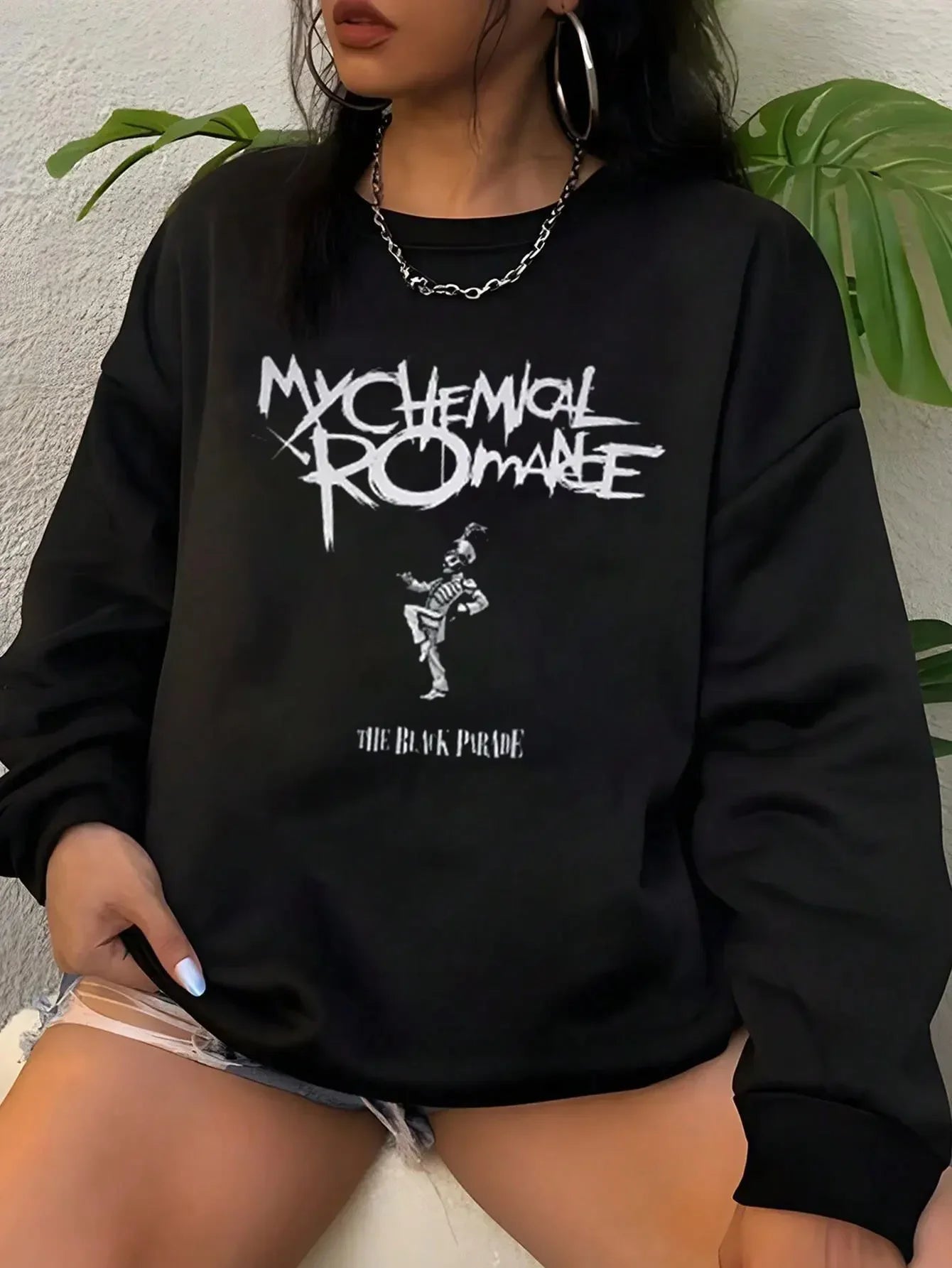 My Chemical Romance Mcr Band Printed Autumn Winter Hoodies Loose High Quality Comfortabled Punk Emo Rock Fashion Women's Tops