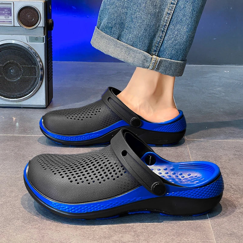 Men's Summer Non-Slip Toe-Toe Sandals for Outdoor Use, Large Size Sports Beach Slippers