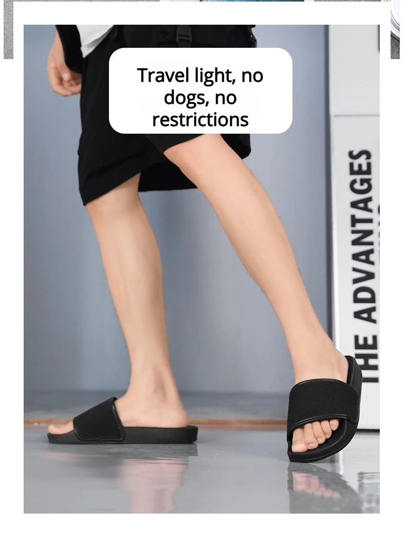 Outdoor Sandals Clogs Beach Slippers Summer Men Fashion Slippers Indoor Home Slides Bathroom Shoes Comfortable Soft Flip Flops