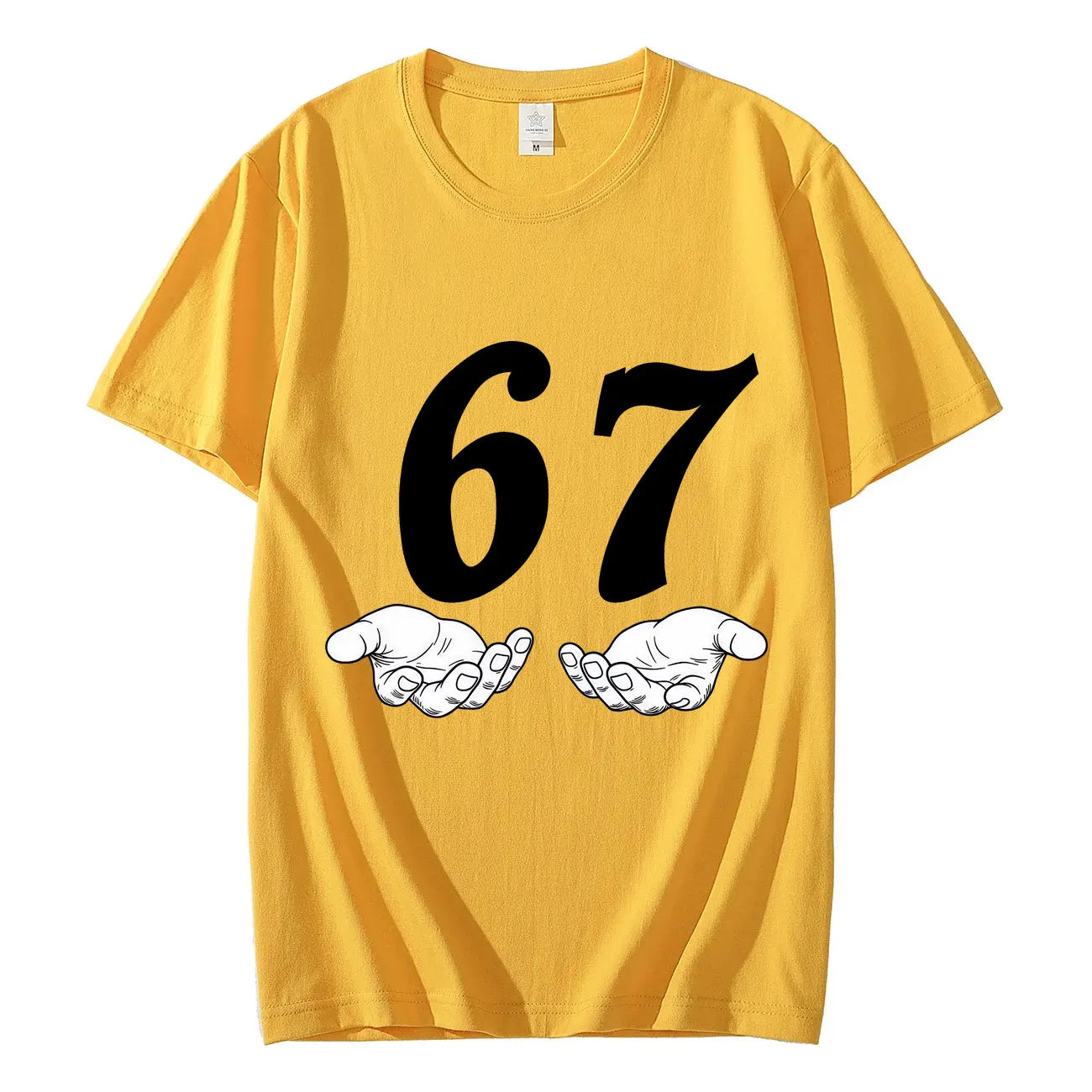 Six Seven 6 7 Meme Funny Hands T-shirt High Street Trend Fashion Short Sleeve T-shirts Men Women Clothing Casual Cotton T Shirts