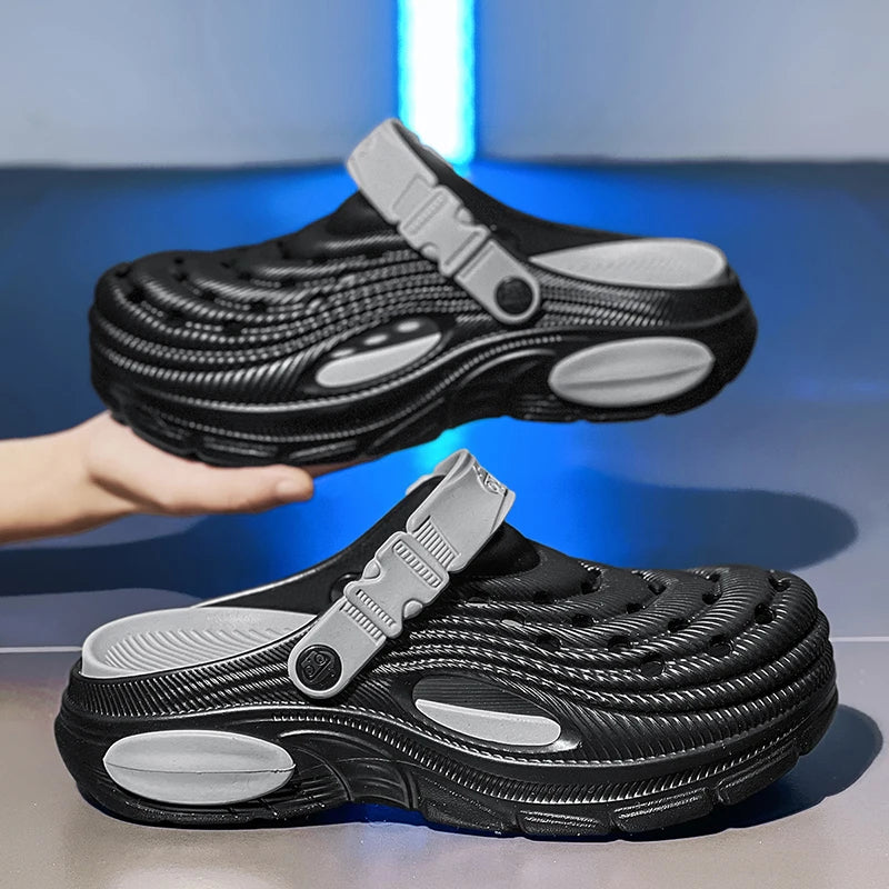 Plus Size47 48 Men Clogs Sandals Summer Outdoor Garden Clogs Hole Shoes Male Casual Shoes Water Shoes Comfort Home Soft Slippers