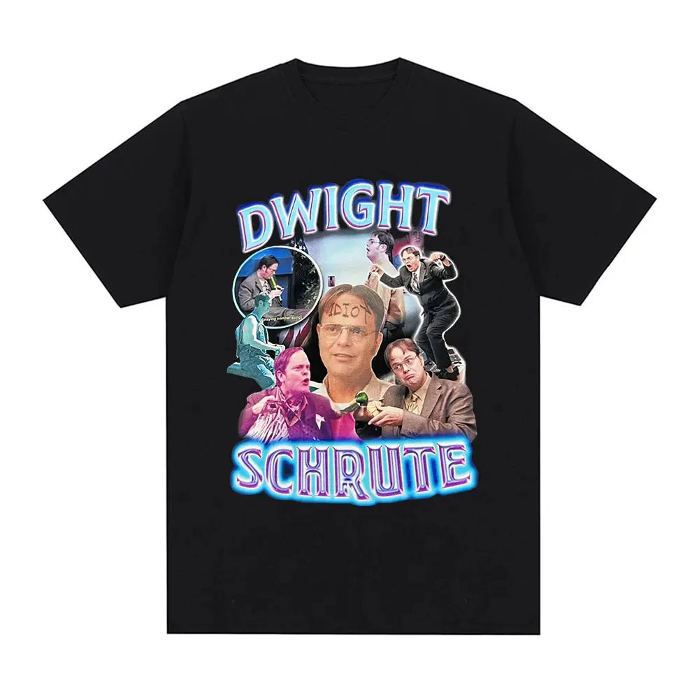 Dwight Schrute T Shirt women The Office Tv Show Tops tee Novelty Short Sleeve Crew Neck TShirt for men summer funny T-Shirts