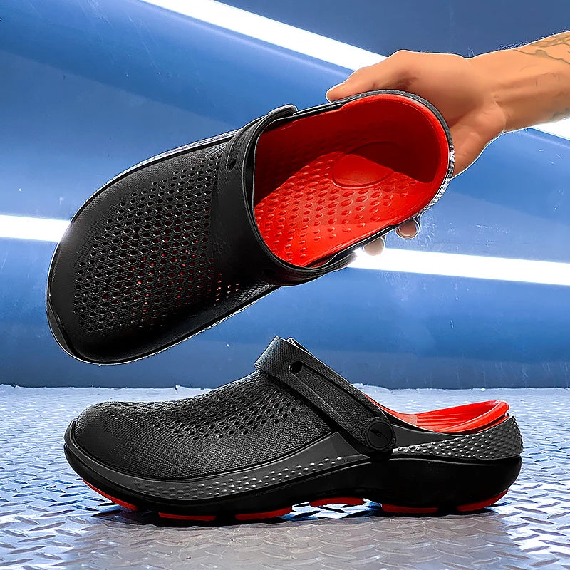 Men's Summer Non-Slip Toe-Toe Sandals for Outdoor Use, Large Size Sports Beach Slippers