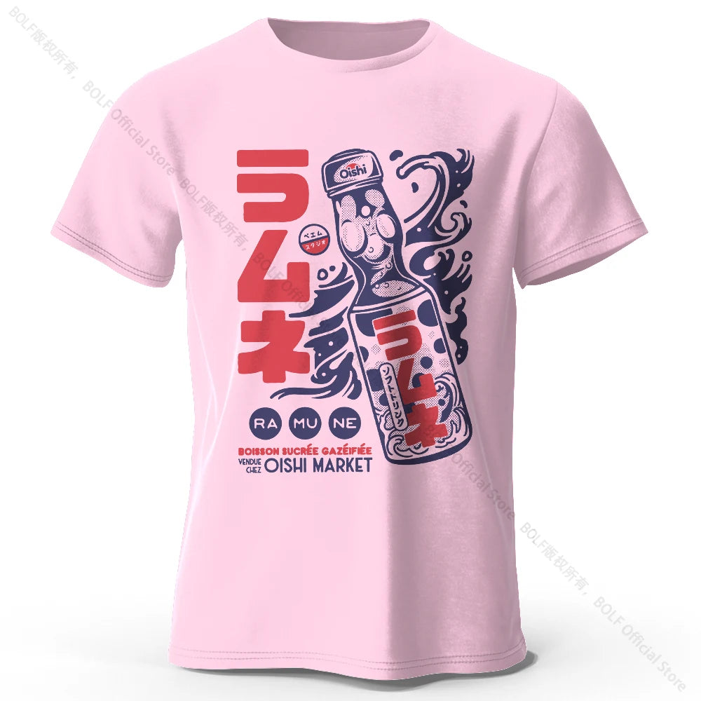 Men's Anime Character Printed 100% Cotton T-Shirt, Soft Fabric Round Neck Short Sleeve Tee, Unisex Harajuku