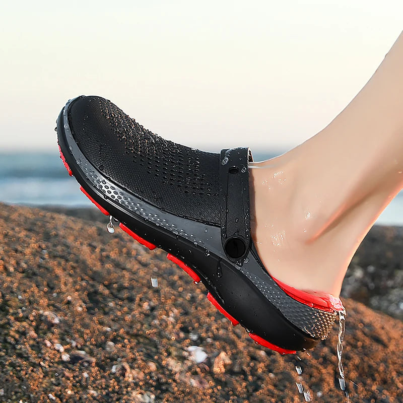 Men's Summer Non-Slip Toe-Toe Sandals for Outdoor Use, Large Size Sports Beach Slippers
