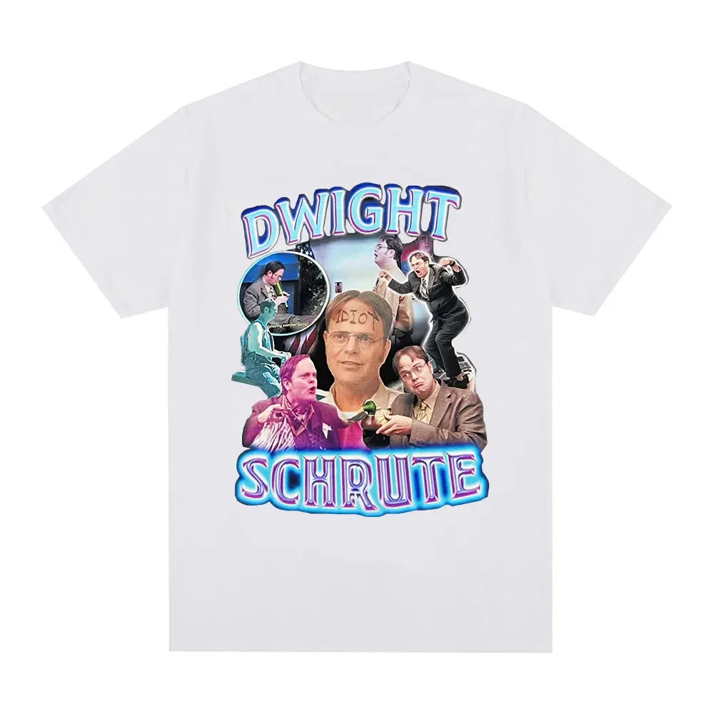 Dwight Schrute T Shirt women The Office Tv Show Tops tee Novelty Short Sleeve Crew Neck TShirt for men summer funny T-Shirts