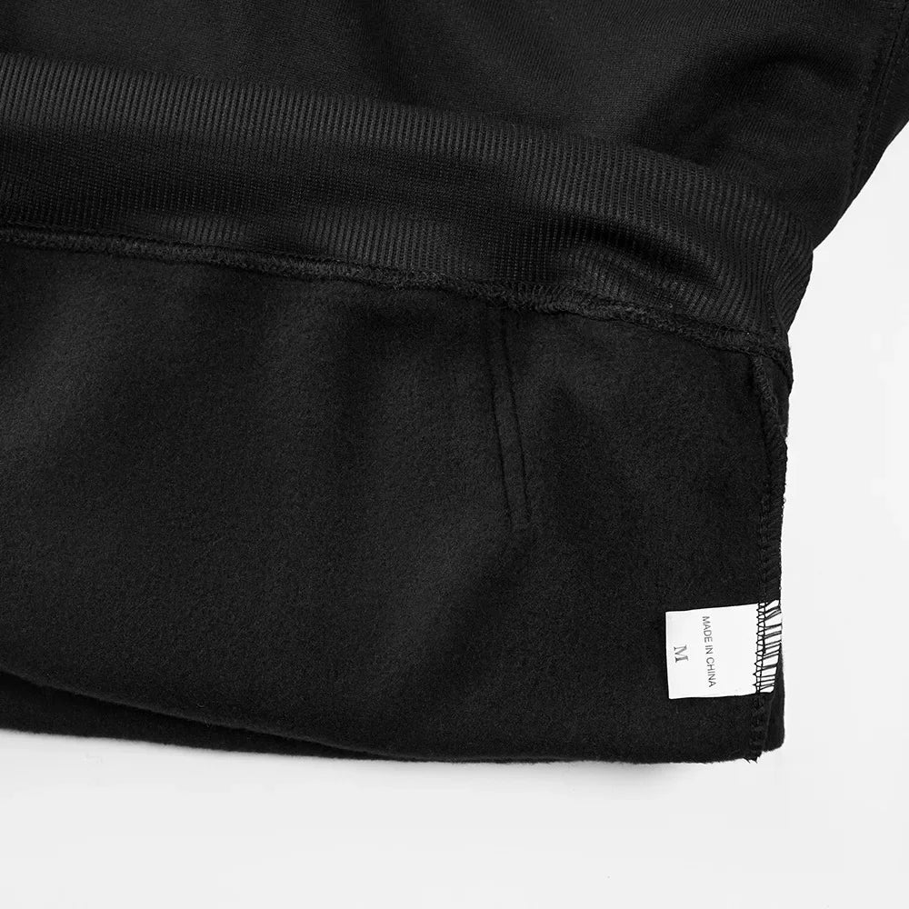 Chamois Leather Hooded Sweatshirt Men's Autumn Winter 2025 New Fleece-Lined Trendy Oversize Couple Pullover Jacket