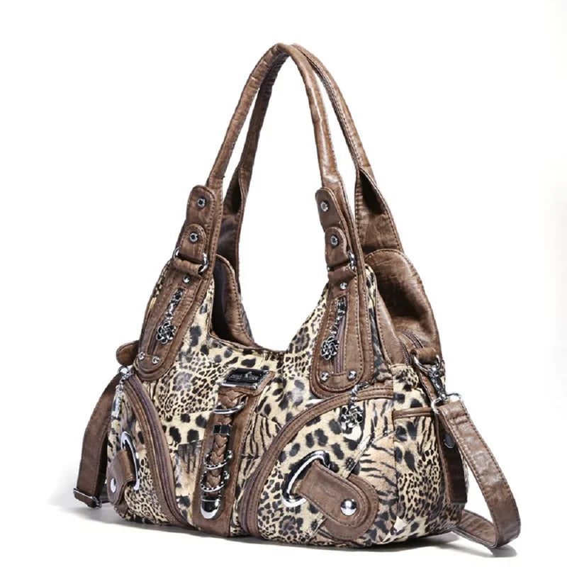 Angel kiss Women Handbags Fashion Shoulder Bag Large Tote Top-handle Shopping Pack Multifunctional Satchel Lady Hobos  Big Purse