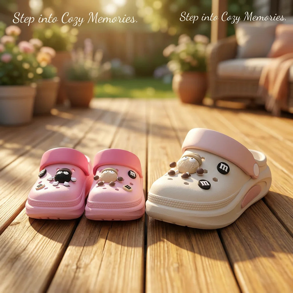 Summer Clogs Women Cute 3D Charms Garden Sandals Lightweight Soft EVA Beach Slippers Outdoor Non Slip Fashion Thick  Sole Shoes