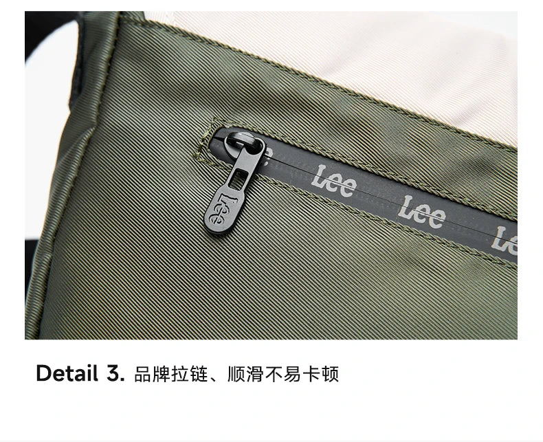 LEE Oxford Waterproof Women Shoulder Bag Vintage Messenger Bag Scratch-Resistant Casual Travel Crossbody Bag Ladies Daily Use