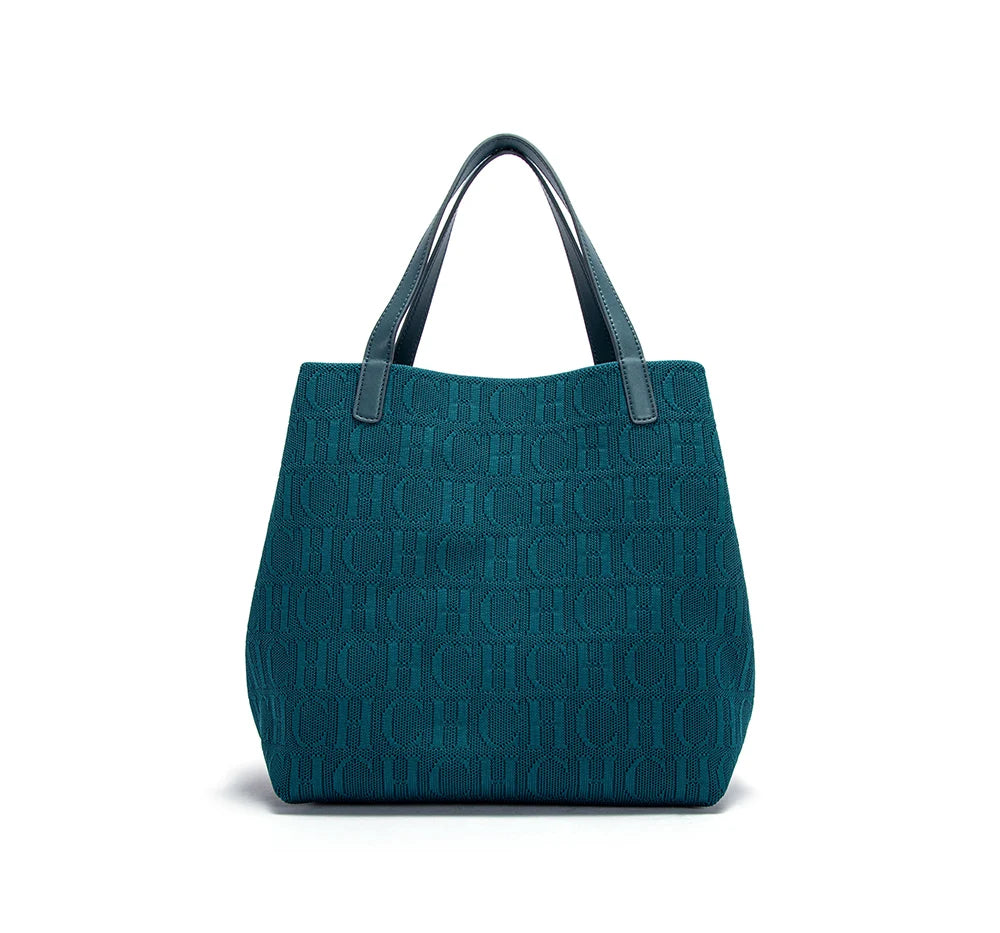 Fashionable Classic New Solid Color Outer Bag Women's Handbag Exquisite Handcrafted Weaving Large Capacity Handbag