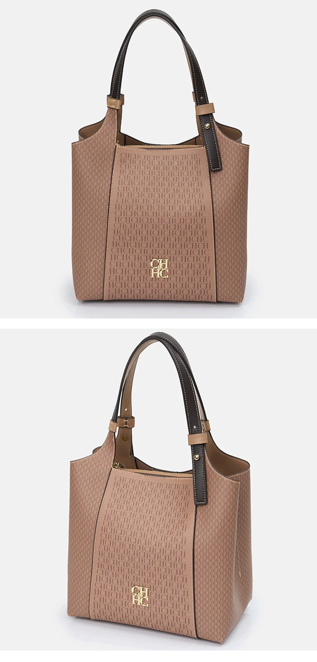 CH Fashion Letter Printed Design Women's Handbag High-end Light Luxury Vintage Brand Large Capacity New Women's Tote Bag