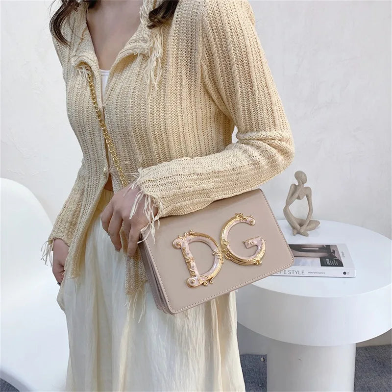 Banquet small square bag, women's new fashionable and versatile chain shoulder crossbody bag