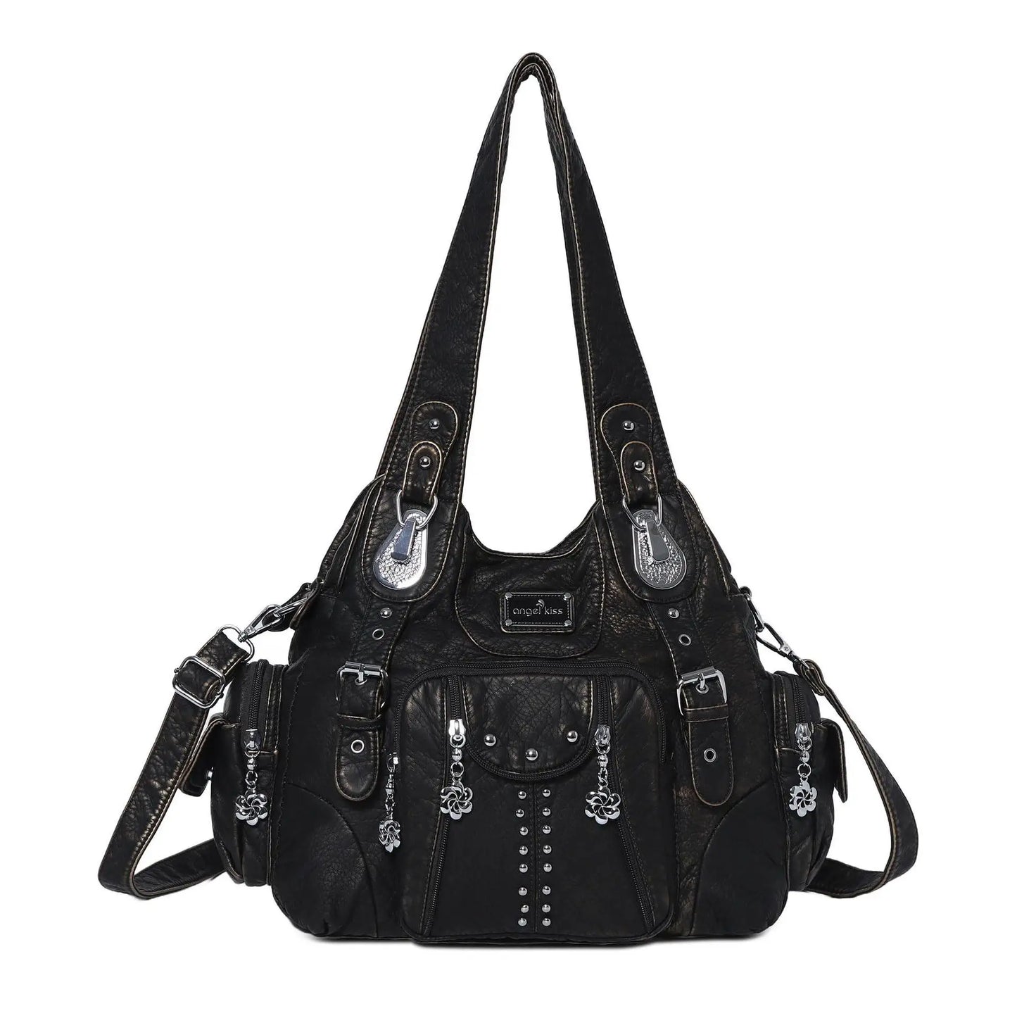Angel kiss Bag Women Fashion Handbags Women Shoulder Bags PU Leather Handbag Female Satchel Shoulder Purse Bag bolsa feminina
