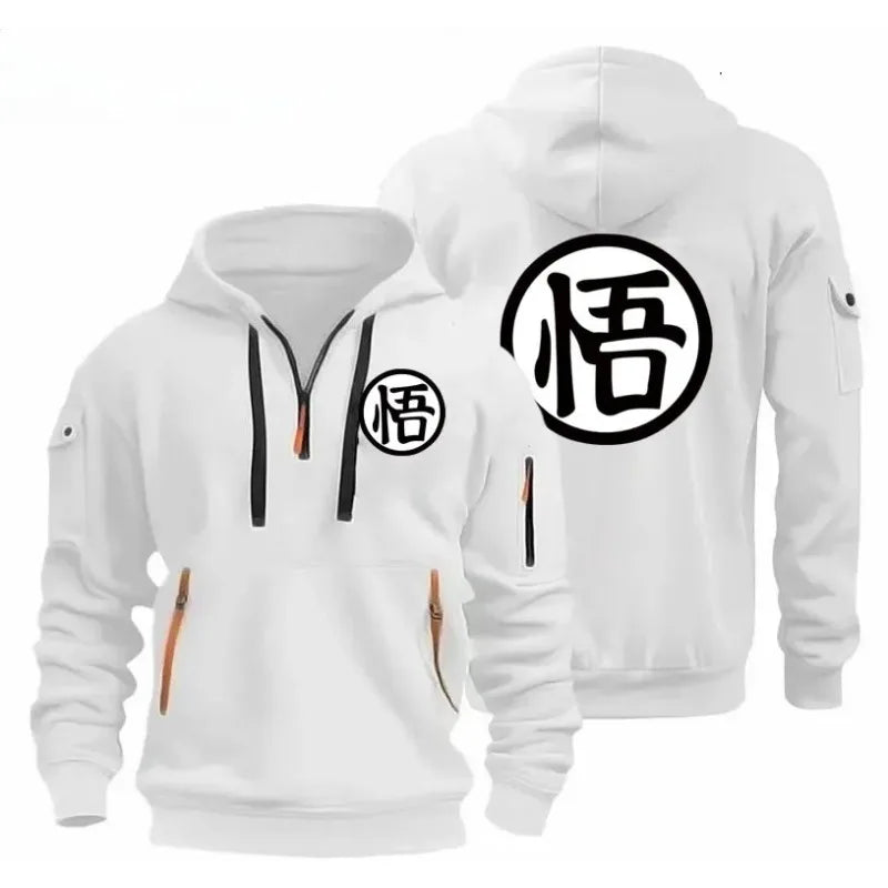 Anime cartoon Wukong printed fashionable hoodie, daily casual pullover, comfortable and versatile sports shirt
