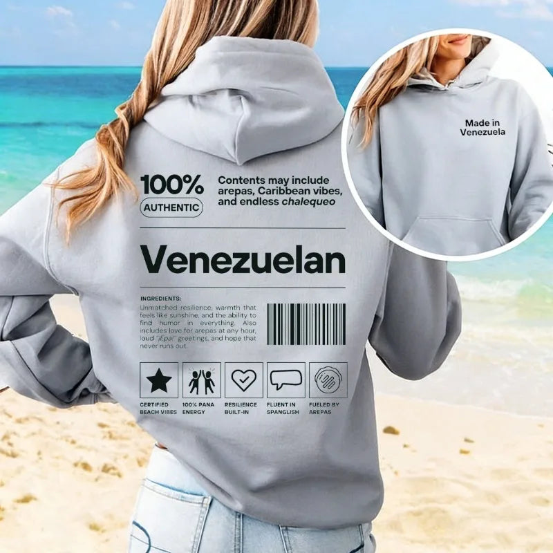 Venezuelan Hoodie Veneka Pullover Venezuela Gifts for Venezuelan Friend & Family, Veneka Sweater Personalized Christmas Gift Top