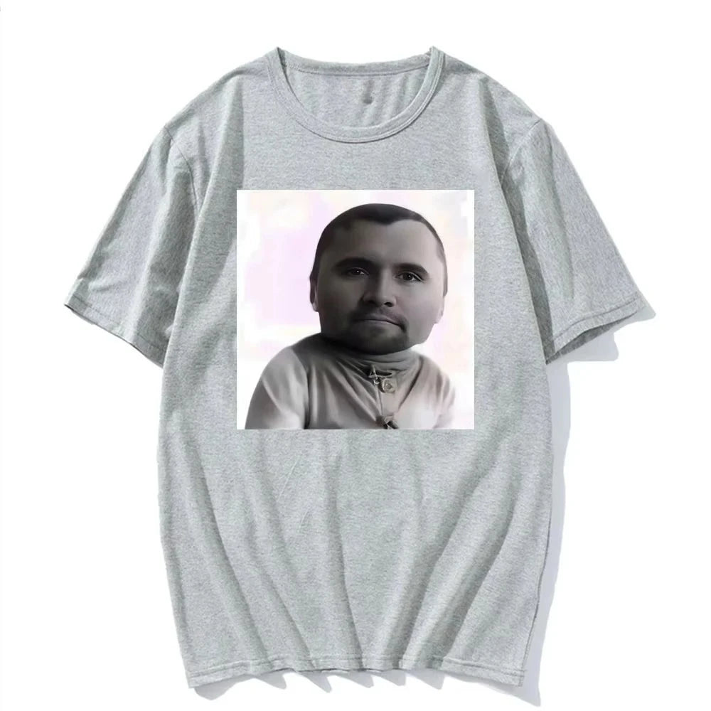 Funny Charlie Kirk Baby Face Meme Graphic Tee Shirt Men Women Fashion Classic Short Sleeve T-shirt Street Harajuku Style T Shirt
