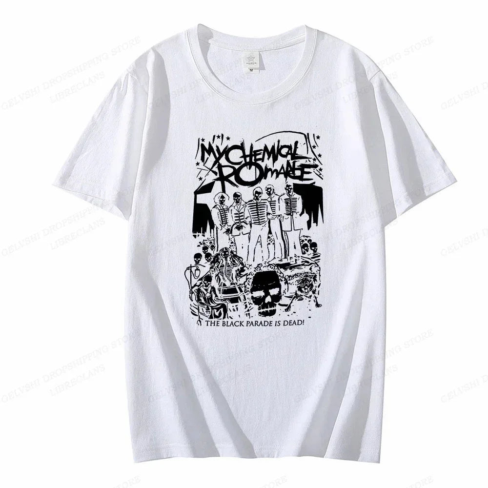 My Chemical Romance T Shirt Women Fashion T-shirts Cool Hip Hop Men Tshirt Casiual Summer Vintage Anime Unisex Top Tee