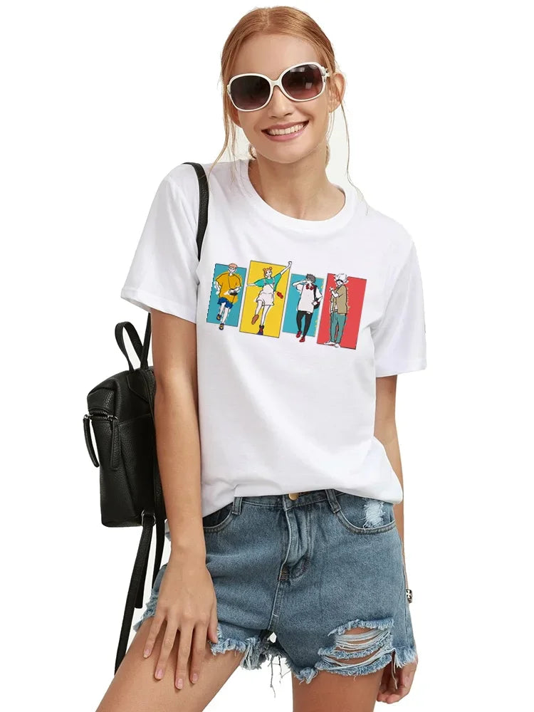 Goth Clothes Gojo Graphic Tshirt Anime Jujutsu Kaisen Funny Summer T-shirt for Women Japanese T Shirts Cartoon Woman Tshirts