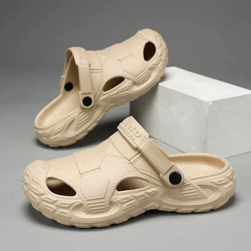 Men's Outdoor Summer Wearable Clog Shoes Anti-Slip Breathable Odor-Resistant Slip-Resistant Sandals