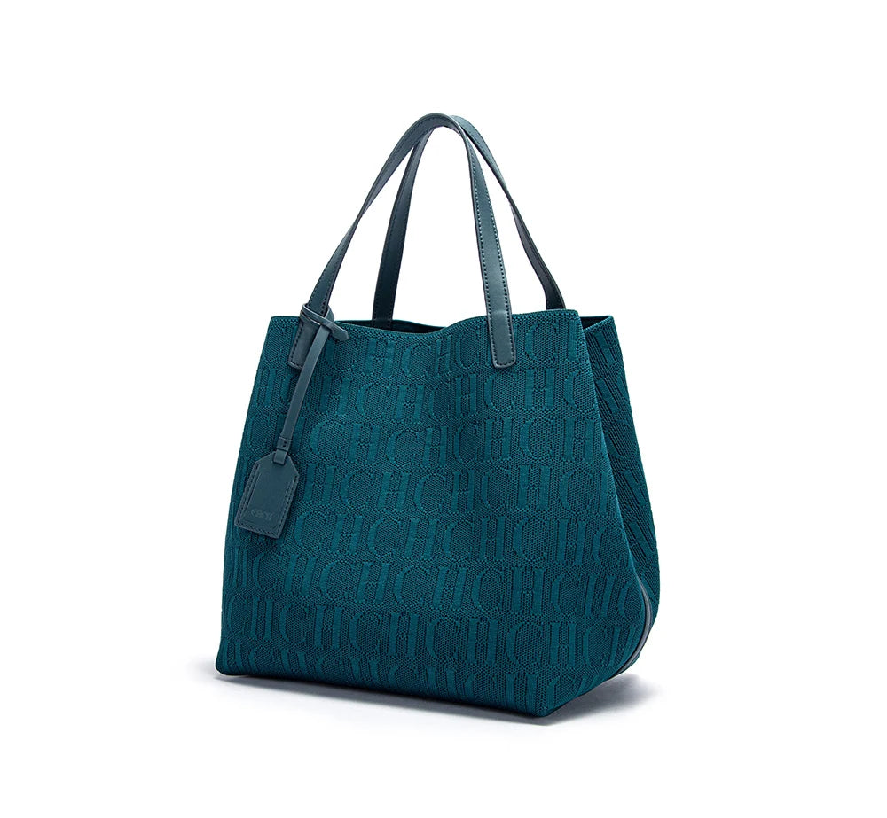 Fashionable Classic New Solid Color Outer Bag Women's Handbag Exquisite Handcrafted Weaving Large Capacity Handbag
