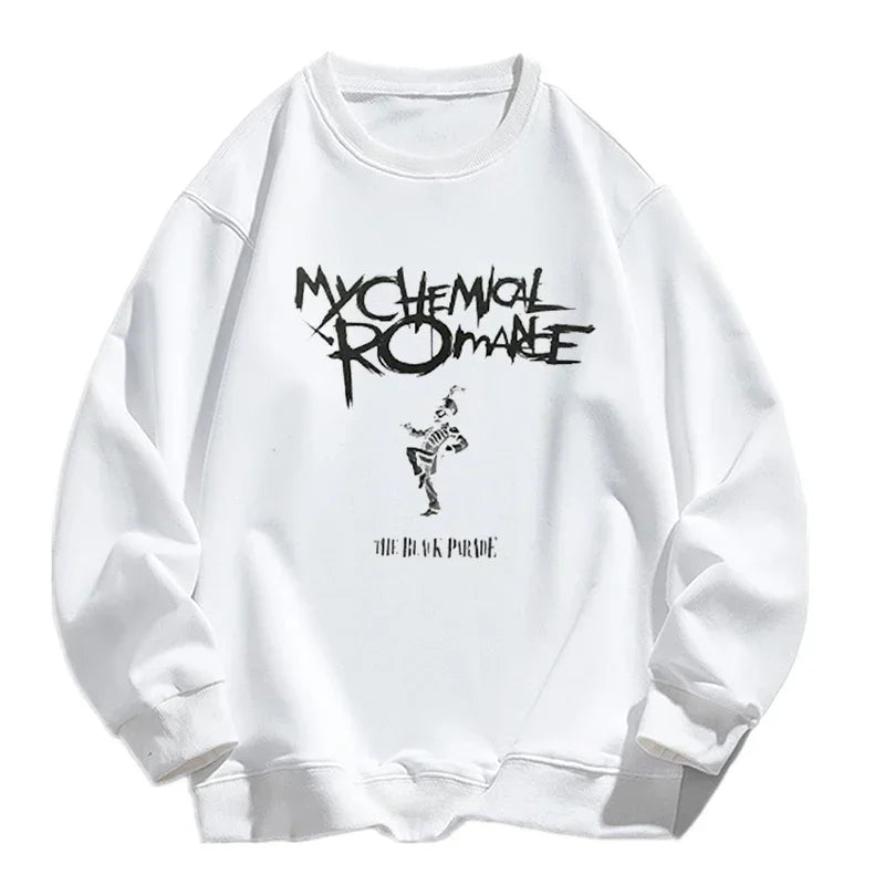 My Chemical Romance Mcr Band Printed Autumn Winter Hoodies Loose High Quality Comfortabled Punk Emo Rock Fashion Women's Tops
