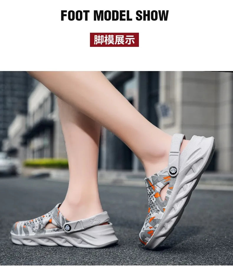 Men Sandals Clogs Summer Shoes for Men EVA Lightweight Water Shoes Unisex Slippers for Summer Outdoor Beach Slippers Large Size