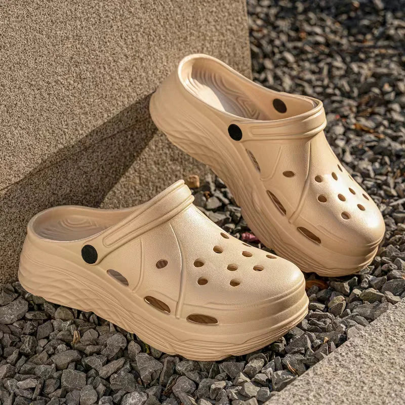 Women's Outdoor Fashionable Simple Design Clog Shoes Suitable for Home Beach Casual Comfortable Sandals