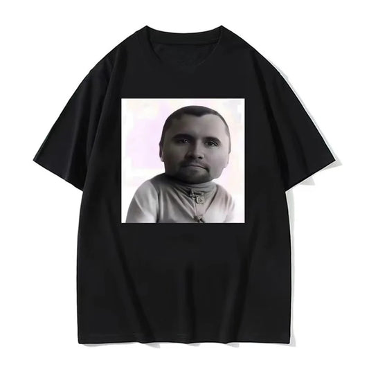 Funny Charlie Kirk Baby Face Meme Graphic Tee Shirt Men Women Fashion Classic Short Sleeve T-shirt Street Harajuku Style T Shirt