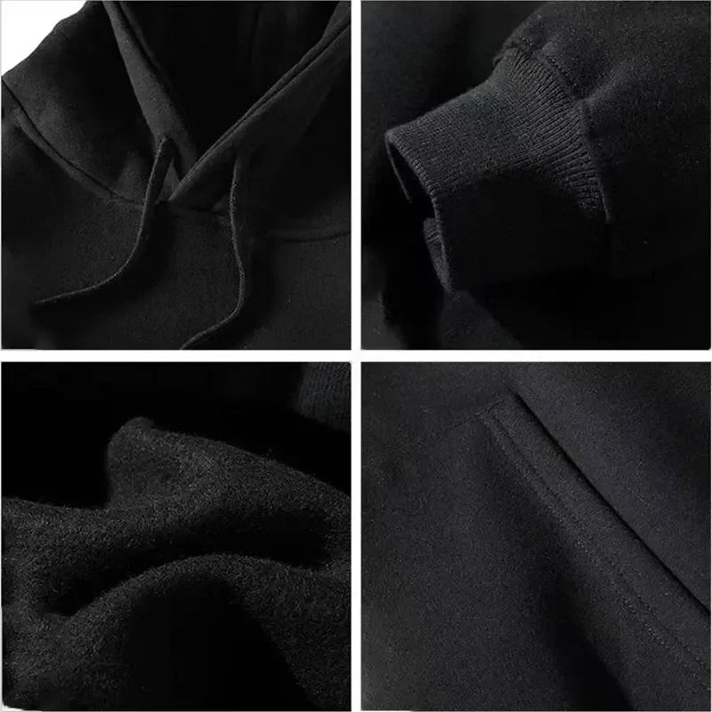 Men's Gym Fitness Hoodie Autumn Long Sleeve Hooded Pullover Printed Sweatshirt Plus Size Winter Apparel Sportswear Top