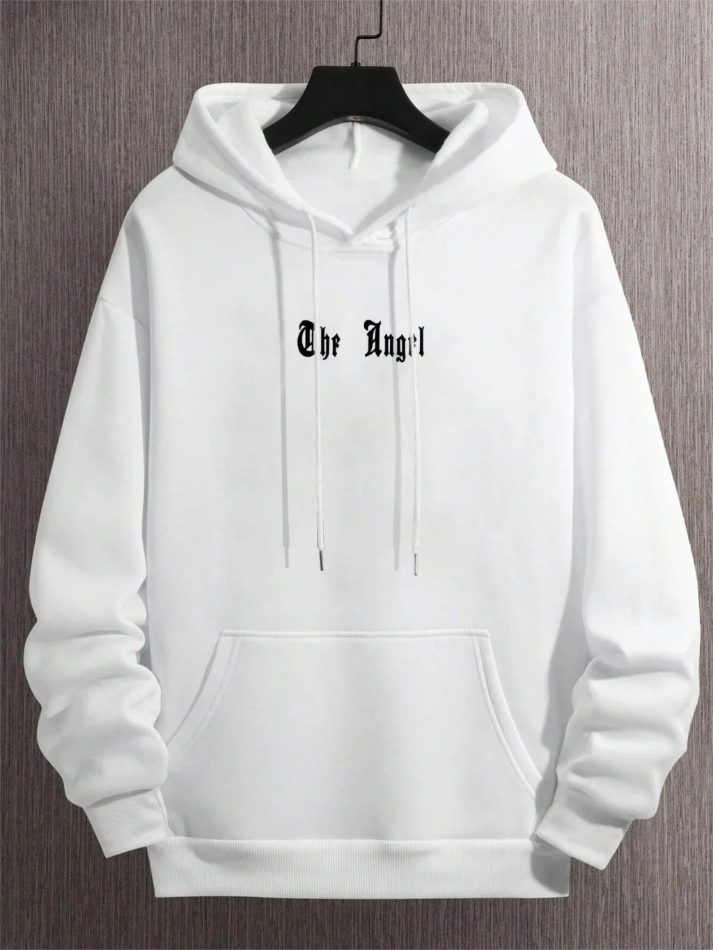 Angel's Wings Printing Male Hoody O-Neck All Match Loose Sweatshirt Fashion Fleece Basic Daily Comfortable Hoodie Autumn Clothes