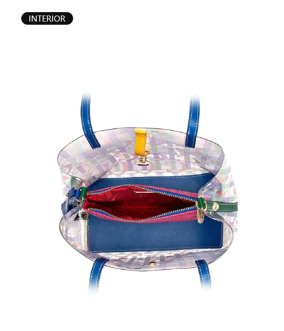 CH Travel Crossbody Bag Women's Large Capacity Clear Tote BagLuxury Brand Delicate Jelly Bag with Monogram Shopping Bag