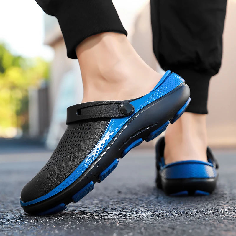 Men's Summer Non-Slip Toe-Toe Sandals for Outdoor Use, Large Size Sports Beach Slippers