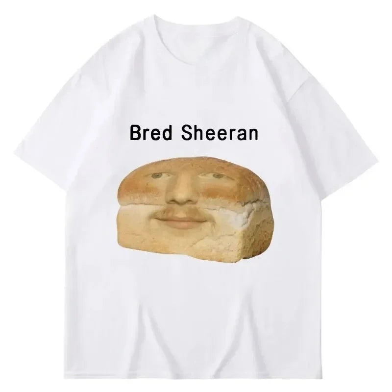Funny Ed Sheeran Meme Print T Shirts Men Women Humor Creativity Short Sleeve Casual Soft Summer T-shirt Streetwear