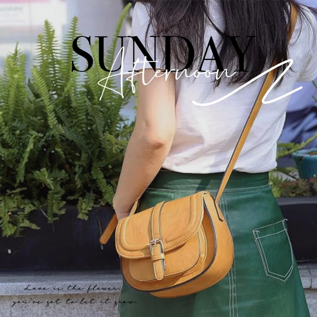 Crossbody Bags for Women Saddle Shoulder Purse and Boho Handbags with Strap Faux Leather CT20154E