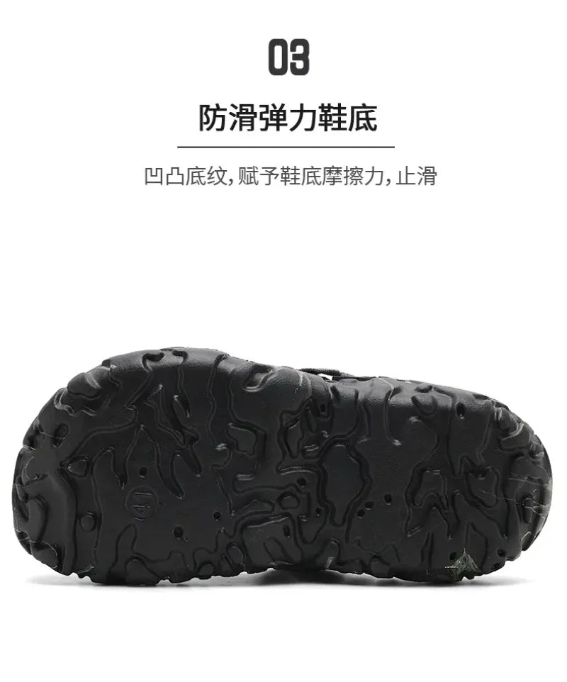 Men Clogs Slippers High Quality Classic Outdoor Anti-Slip Garden Shoes Lightweight Fashion Casual Sandals Big Size 45 46 47