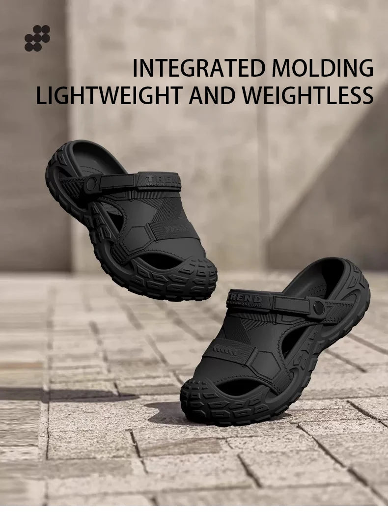 Men's Outdoor Summer Wearable Clog Shoes Anti-Slip Breathable Odor-Resistant Slip-Resistant Sandals